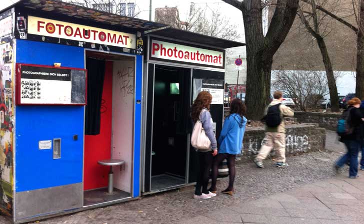 Fotoautomaten på Kastanienallee, Prenzlauer Berg, Berlin